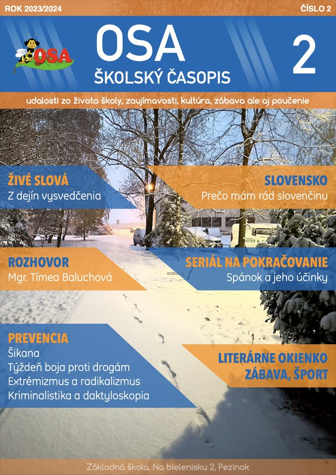 Školský časopis OSA 2 (2023/2024)
