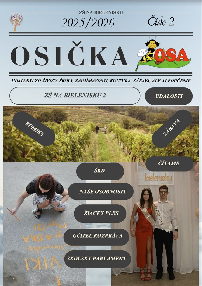 Školský časopis OSA 2 (2025/2026)
