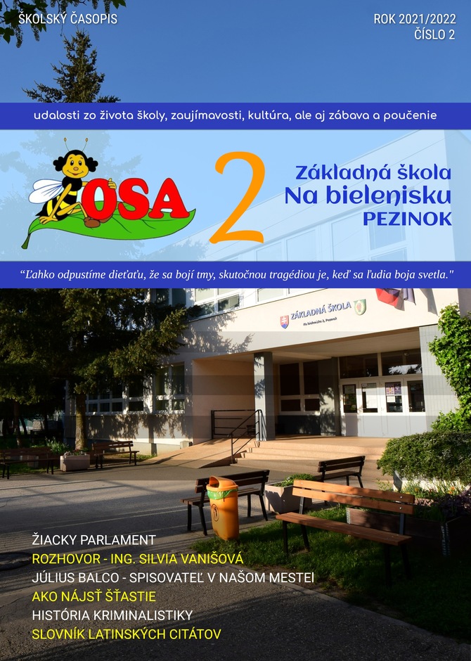 Školský časopis OSA 2 (2021/2022)